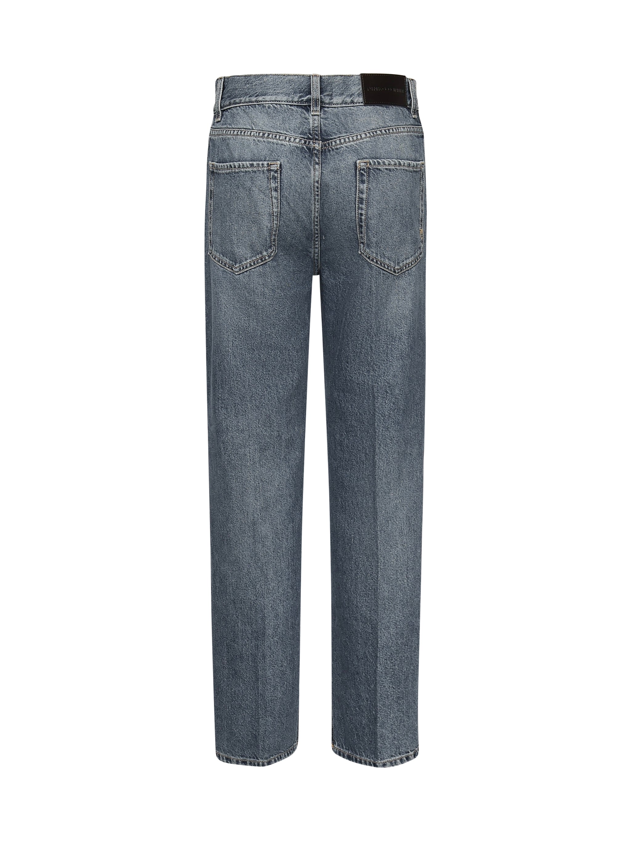 Jeans larghi con piega davanti 104600 A2DYPJU PINKO 