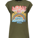 T-shirt con stampa 104603 A2D7V49 PINKO 
