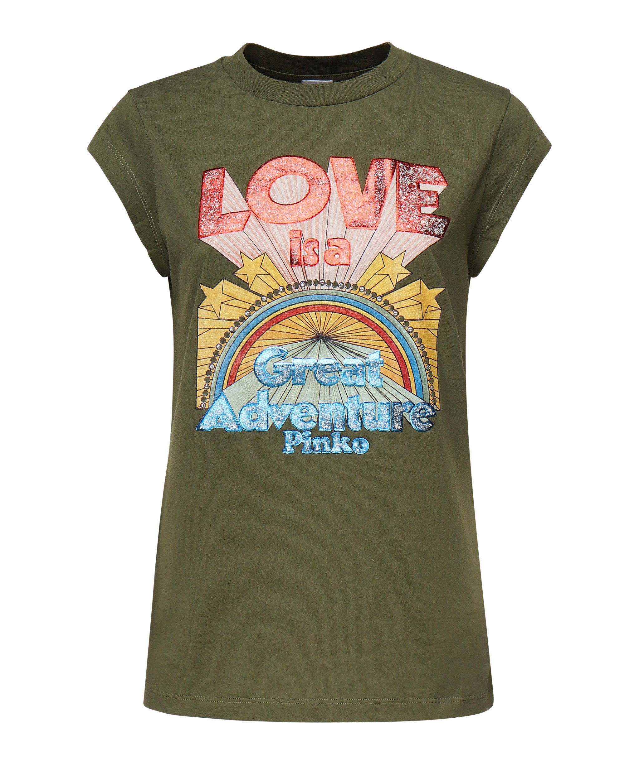 T-shirt con stampa 104603 A2D7V49 PINKO 