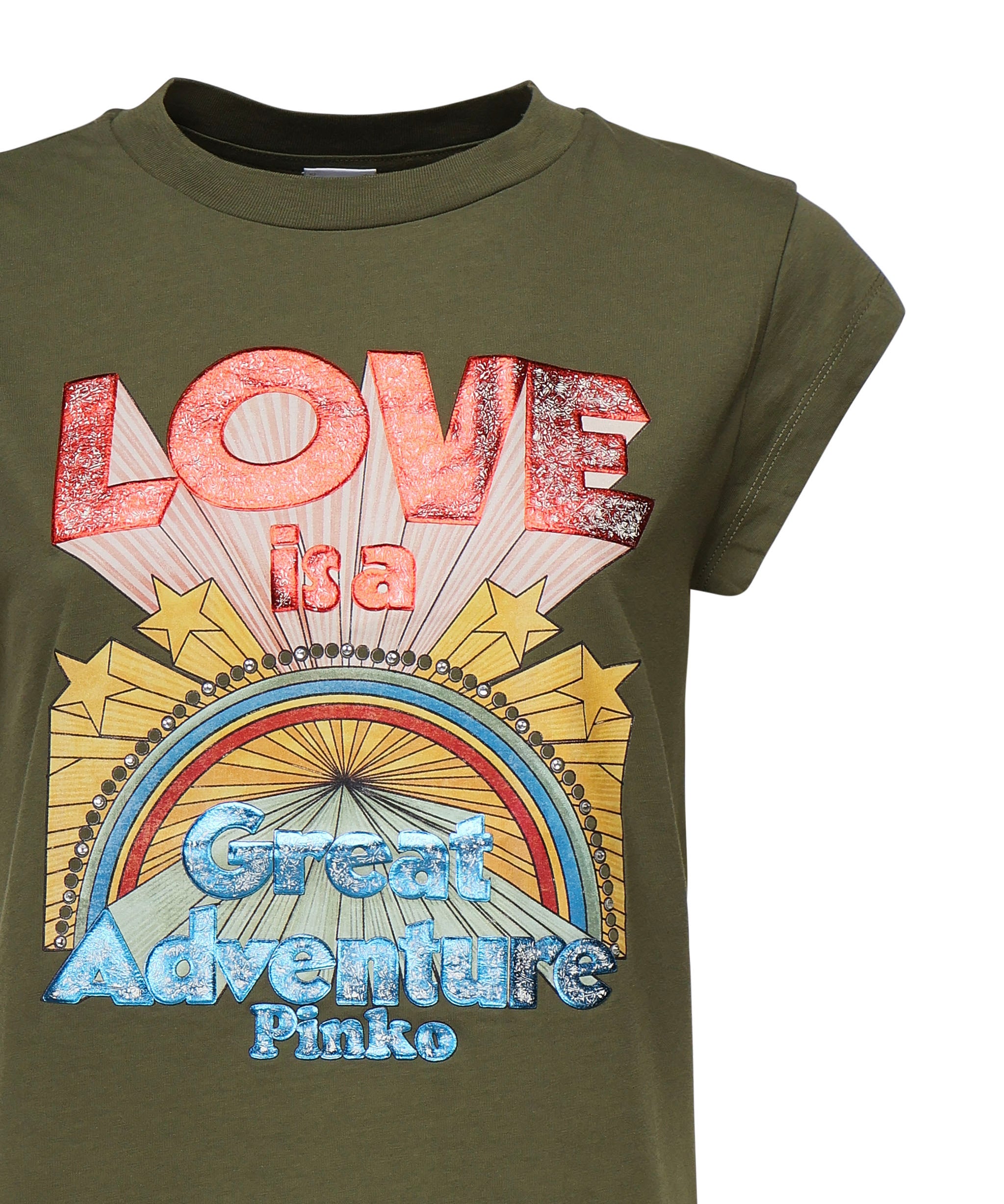T-shirt con stampa 104603 A2D7V49 PINKO 