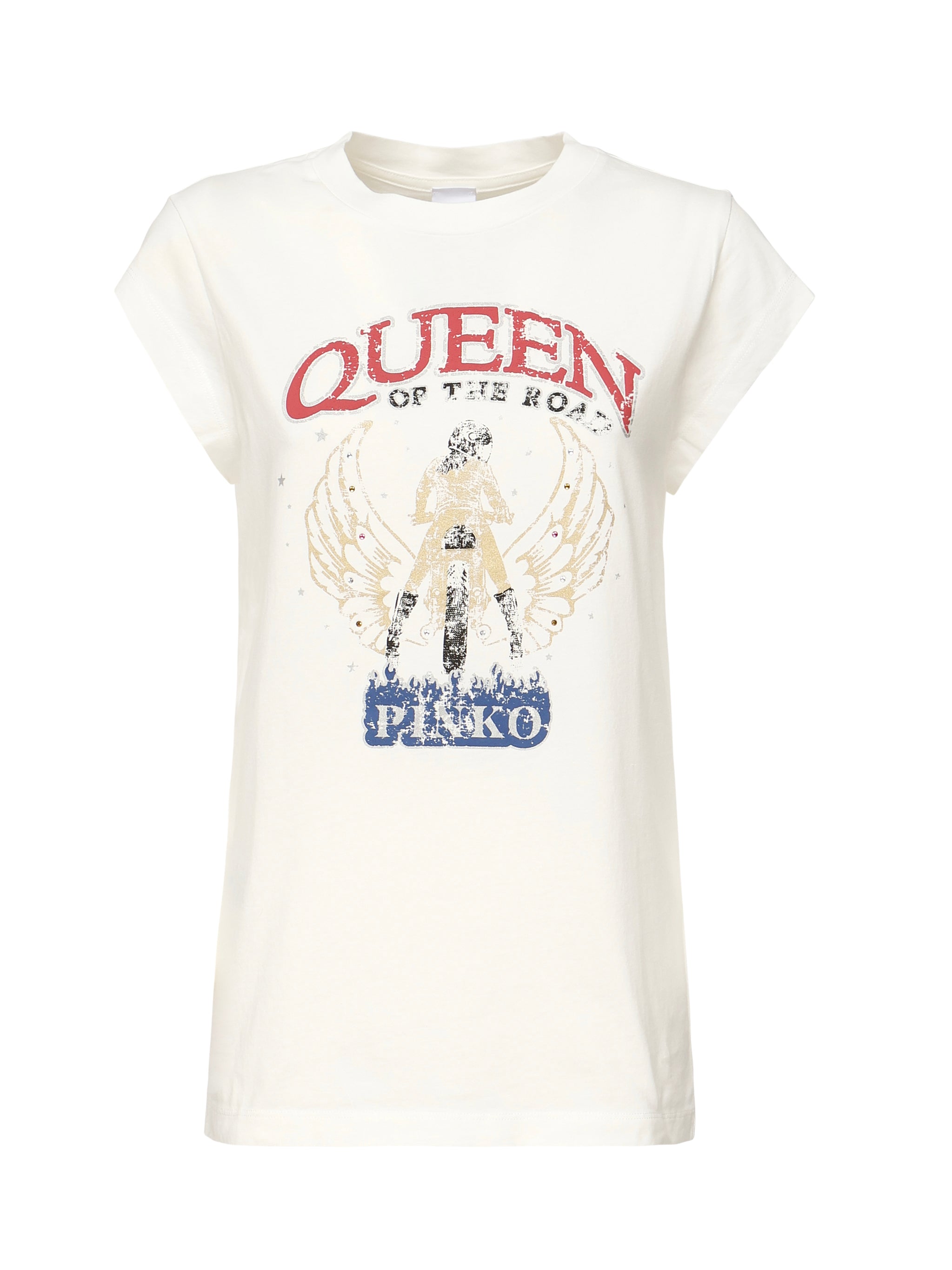 T-shirt con stampa 104603 A2DAZ05 PINKO 
