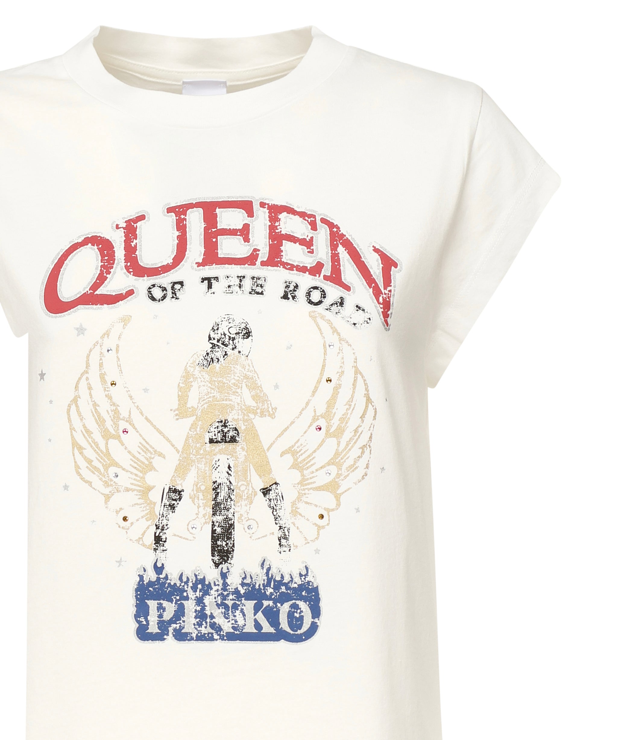 T-shirt con stampa 104603 A2DAZ05 PINKO 