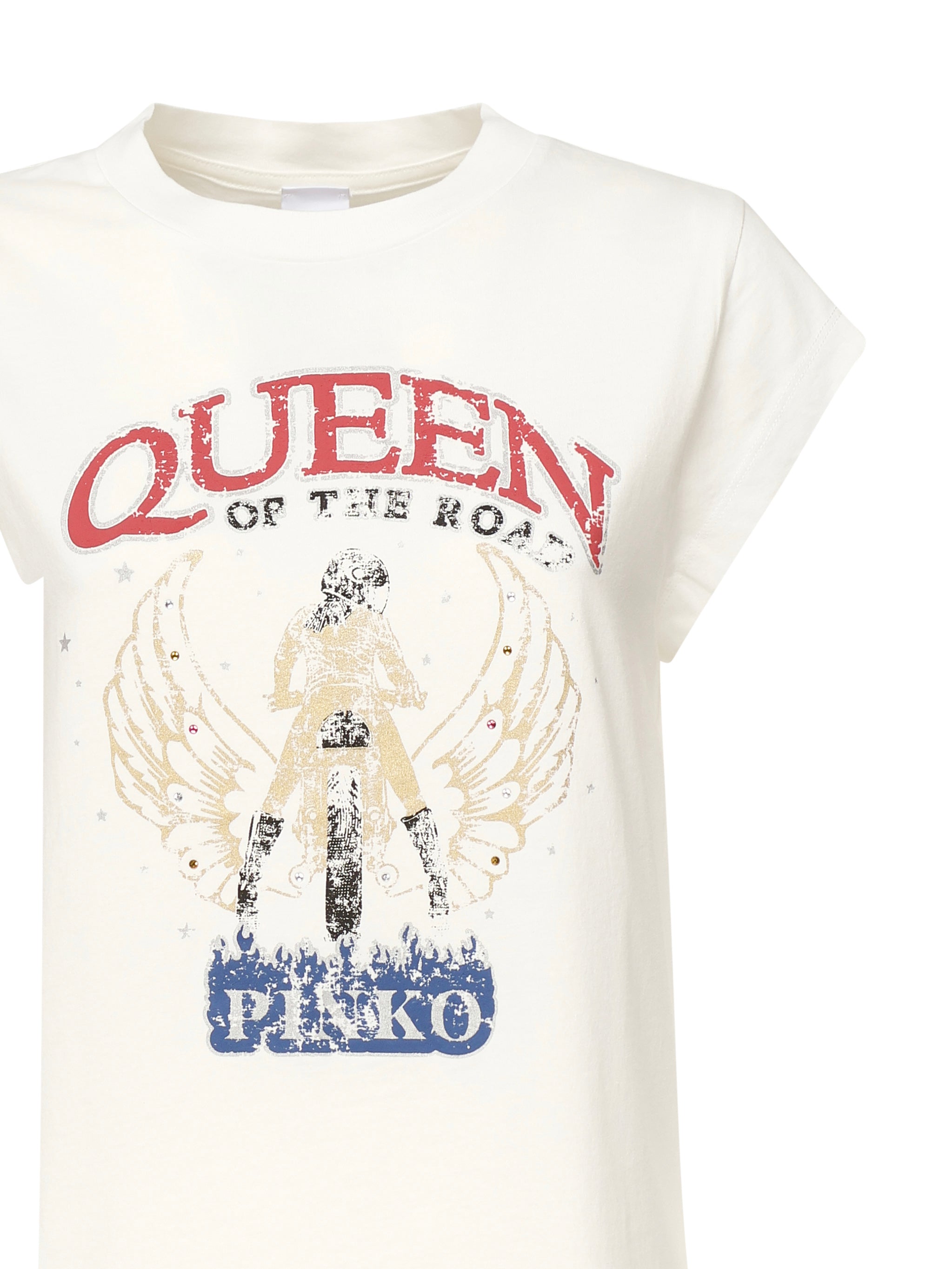 T-shirt con stampa 104603 A2DAZ05 PINKO 