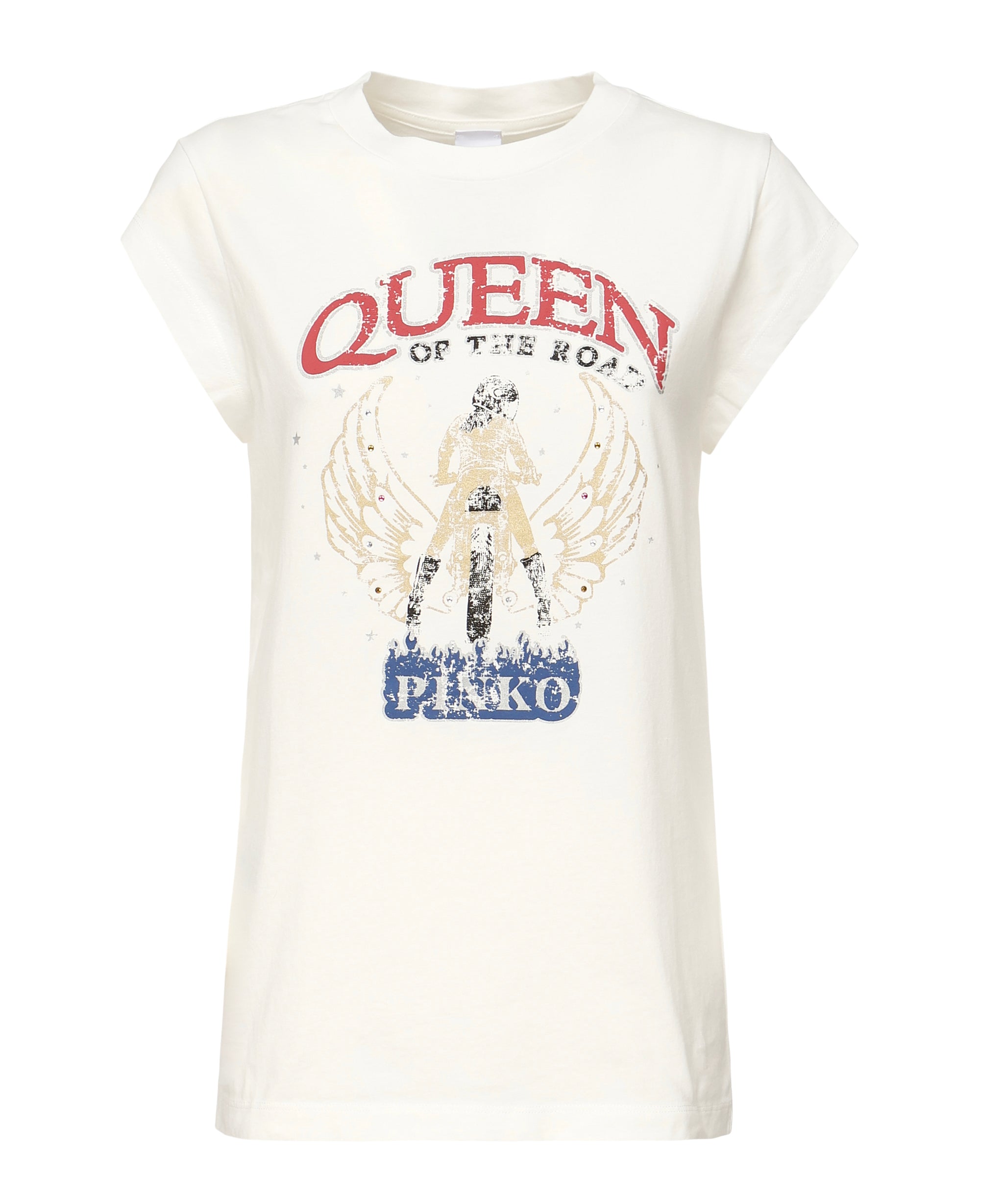 T-shirt con stampa 104603 A2DAZ05 PINKO 
