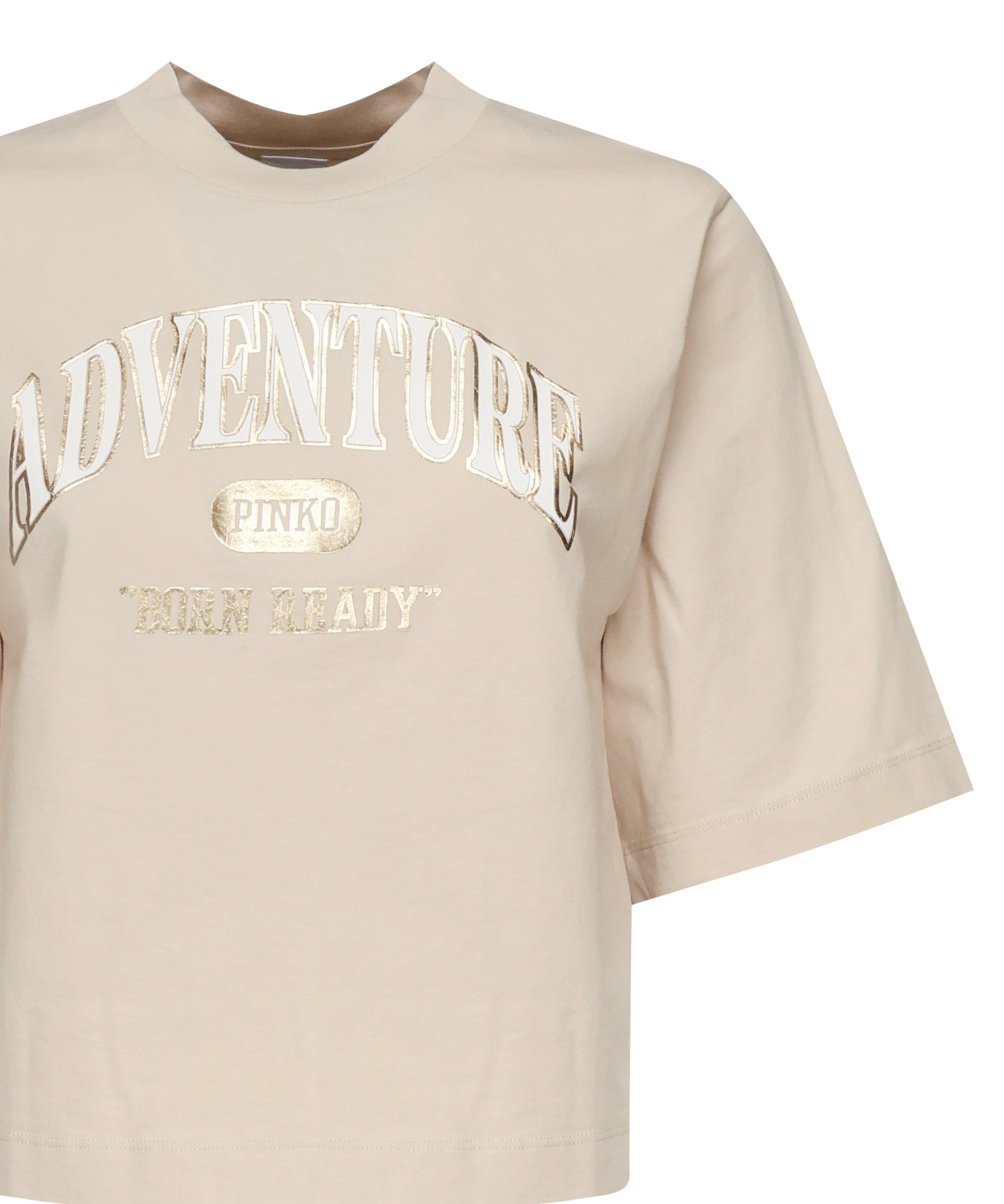 T-shirt crop con logo 104604 A2CSC03 PINKO 