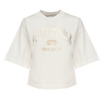 T-shirt crop con logo 104604 A2CSZ05 PINKO 