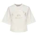 T-shirt crop con logo 104604 A2CSZ05 PINKO 
