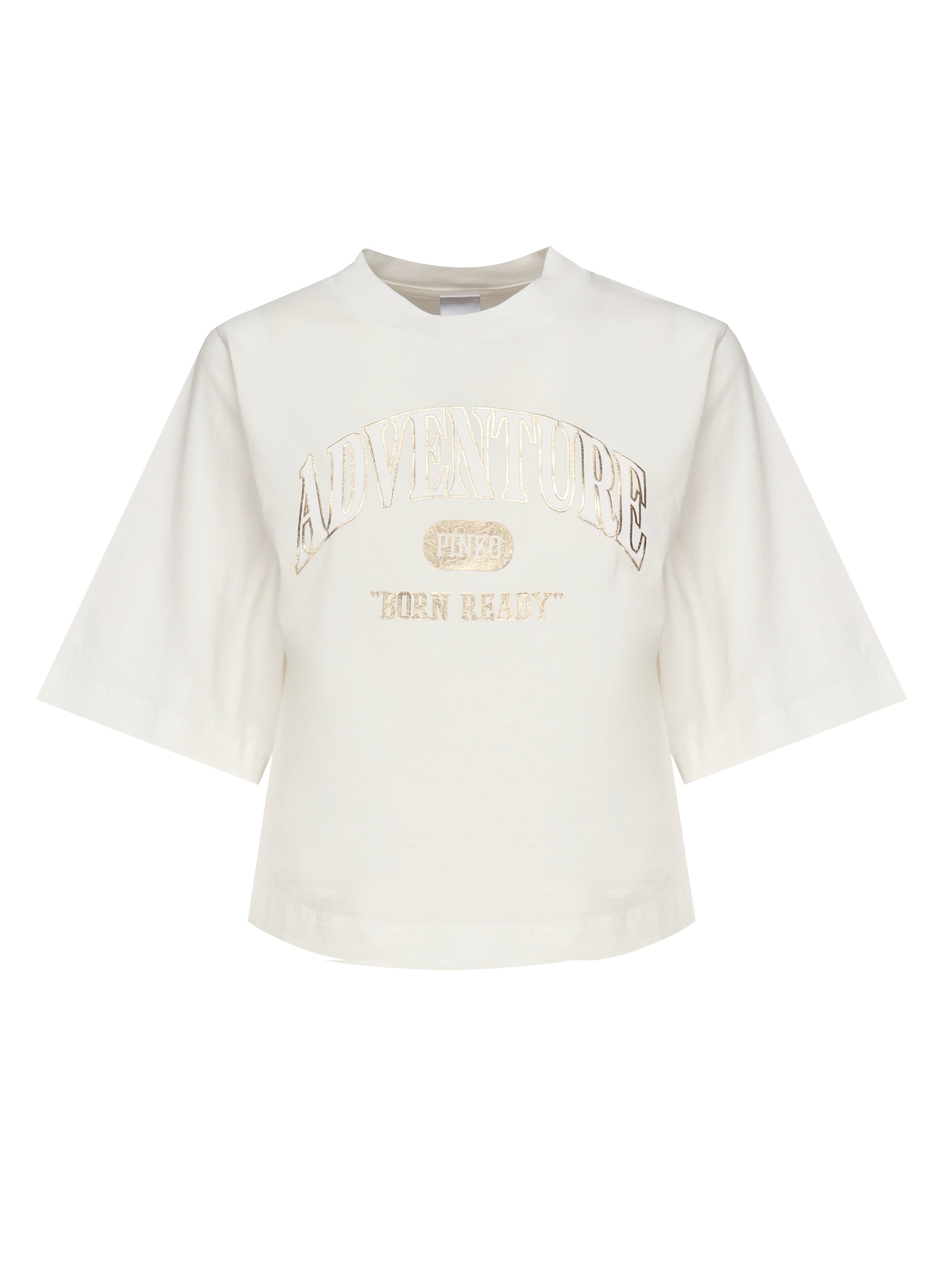 T-shirt crop con logo 104604 A2CSZ05 PINKO 