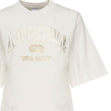 T-shirt crop con logo 104604 A2CSZ05 PINKO 