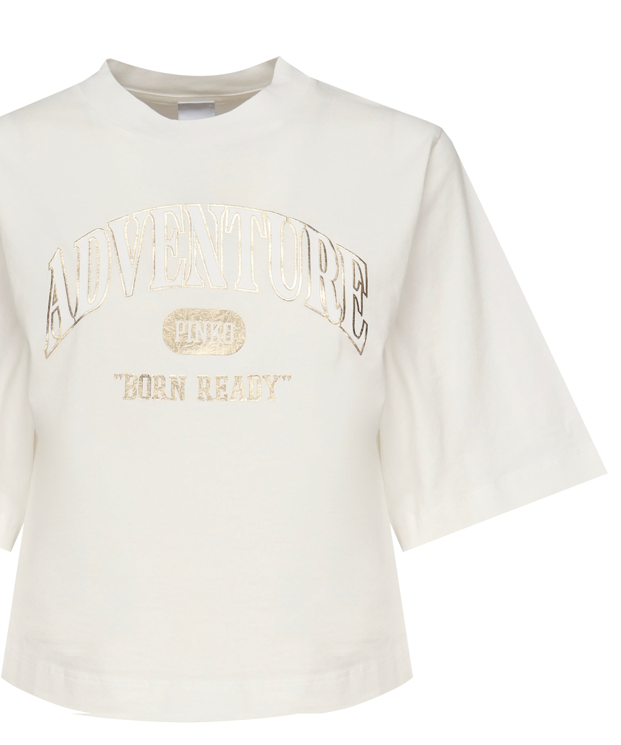 T-shirt crop con logo 104604 A2CSZ05 PINKO 