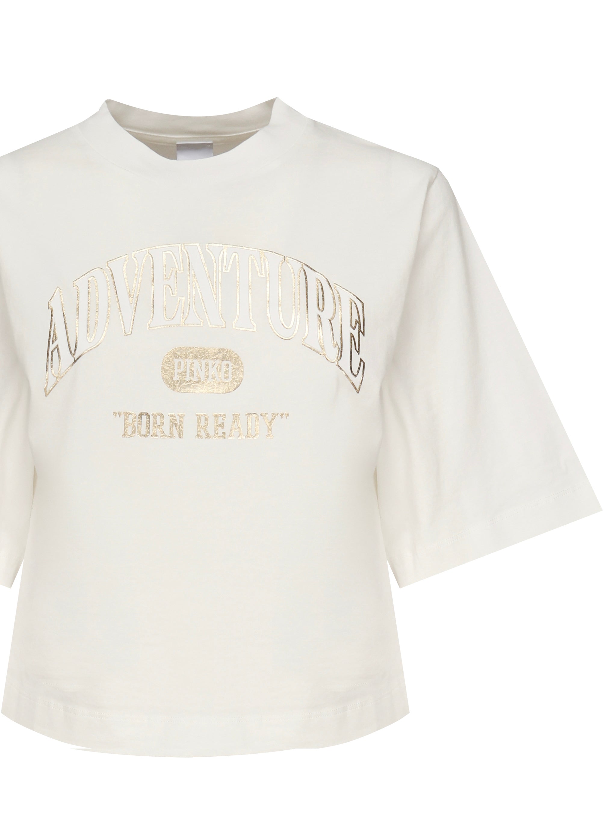 T-shirt crop con logo 104604 A2CSZ05 PINKO 
