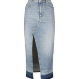 Gonna lunga in denim 104628 A2EAPJE PINKO 