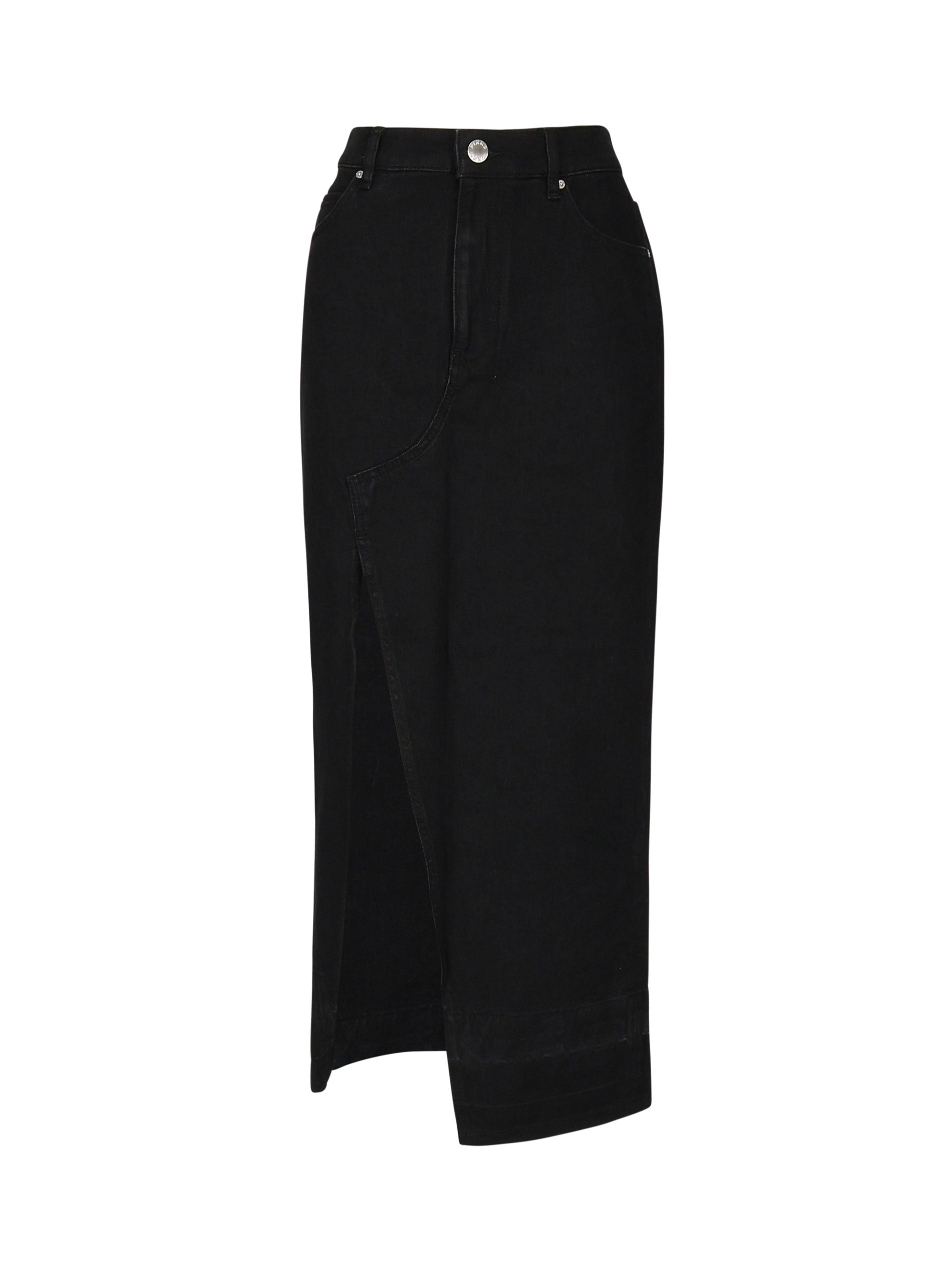 Gonna lunga in denim 104628 A2GPZ99 PINKO 