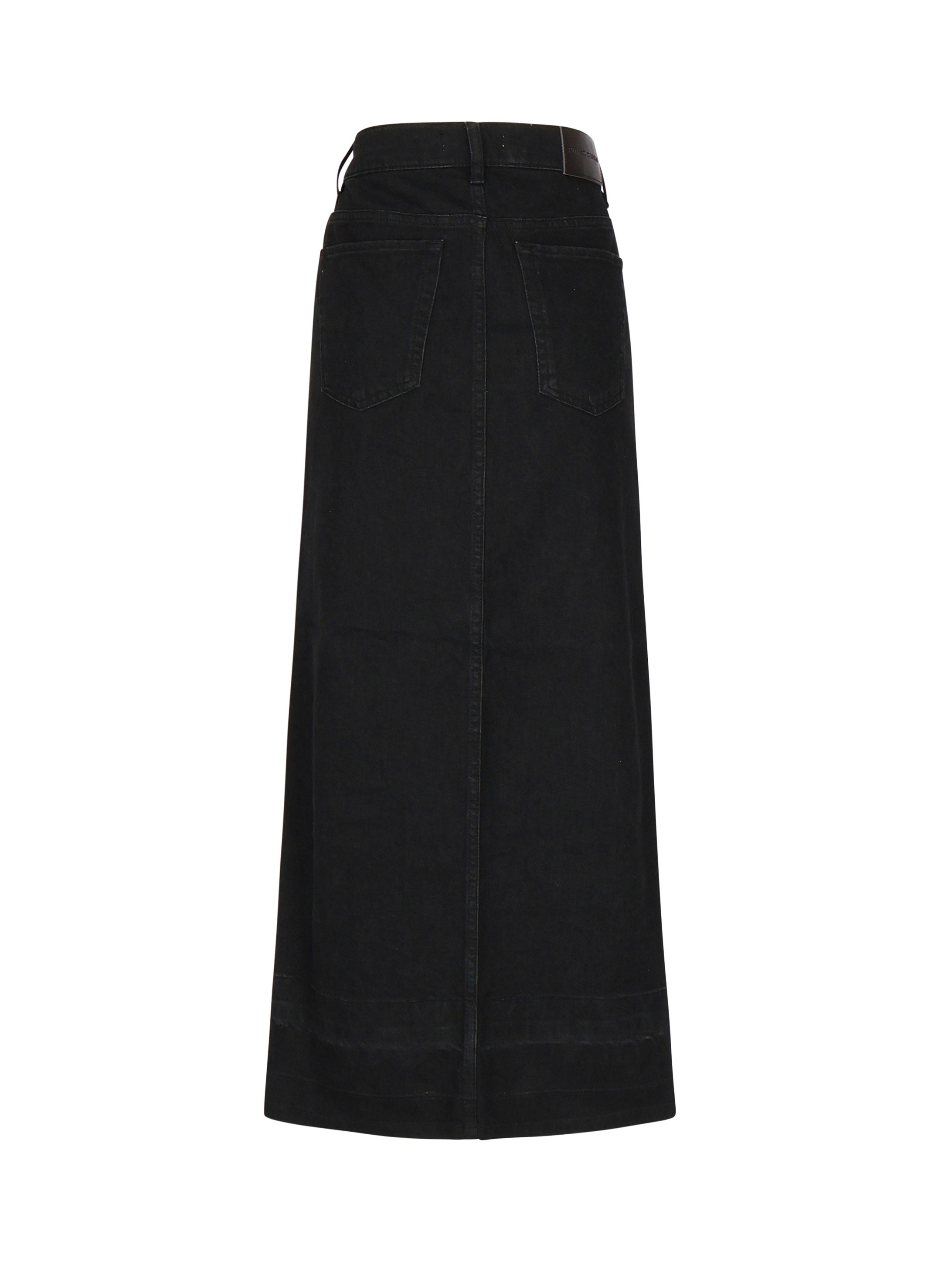Gonna lunga in denim 104628 A2GPZ99 PINKO 
