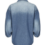 Camicia jeans maniche a tre quarti 104629 A2DTPJO PINKO 