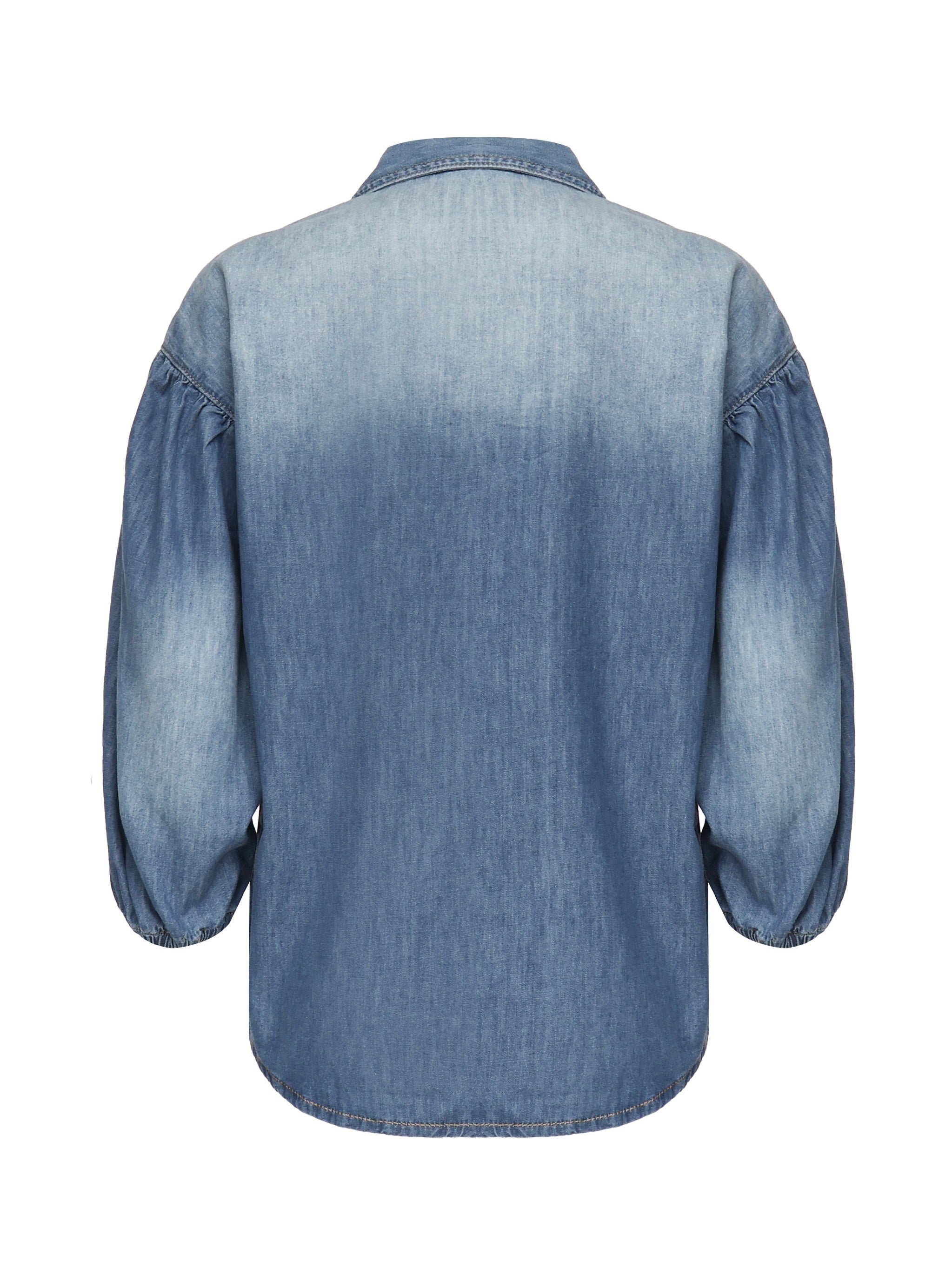 Camicia jeans maniche a tre quarti 104629 A2DTPJO PINKO 