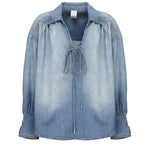 Blusa calahari in denim 104630 A2DTPJO PINKO 