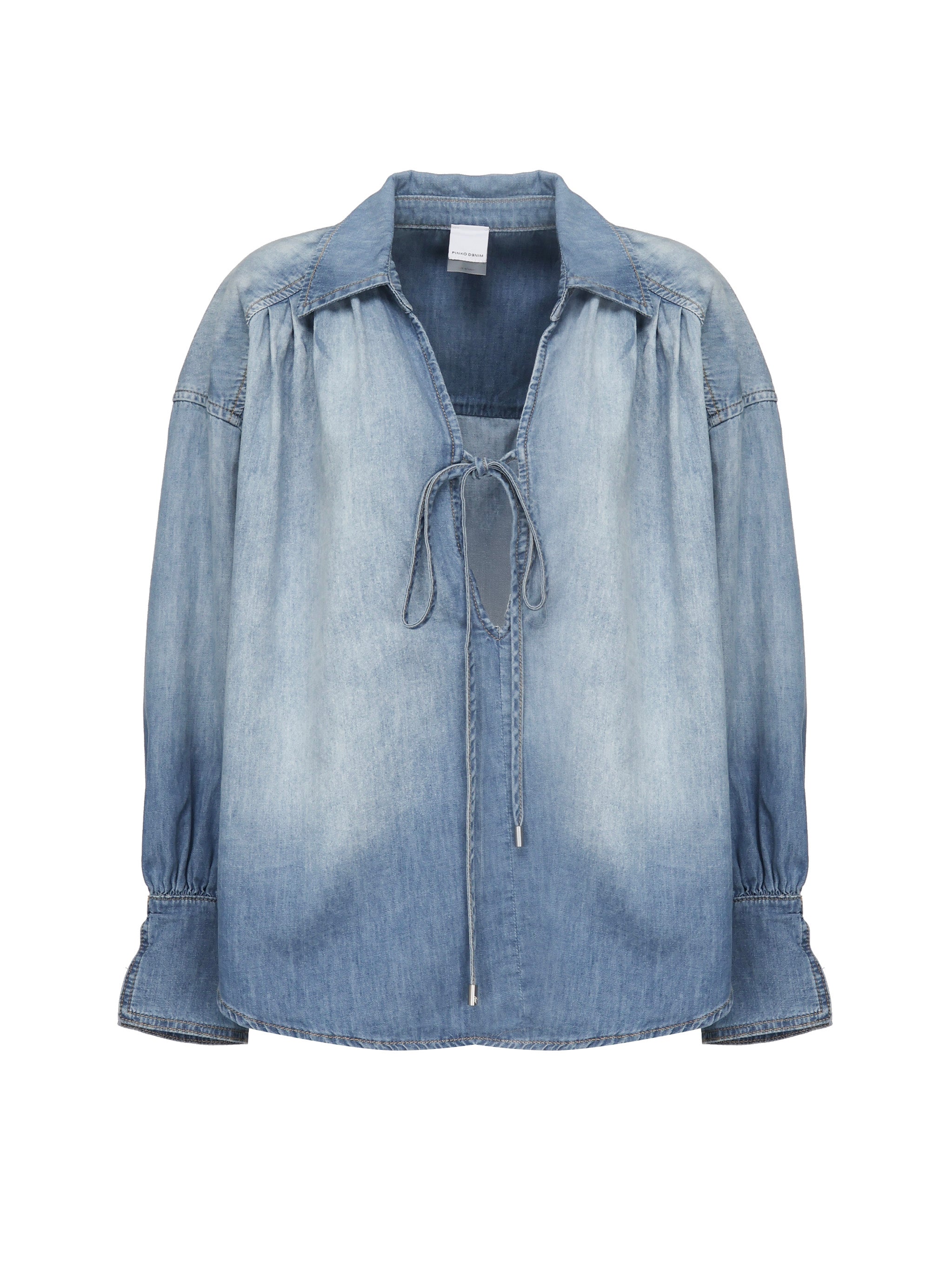 Blusa calahari in denim 104630 A2DTPJO PINKO 