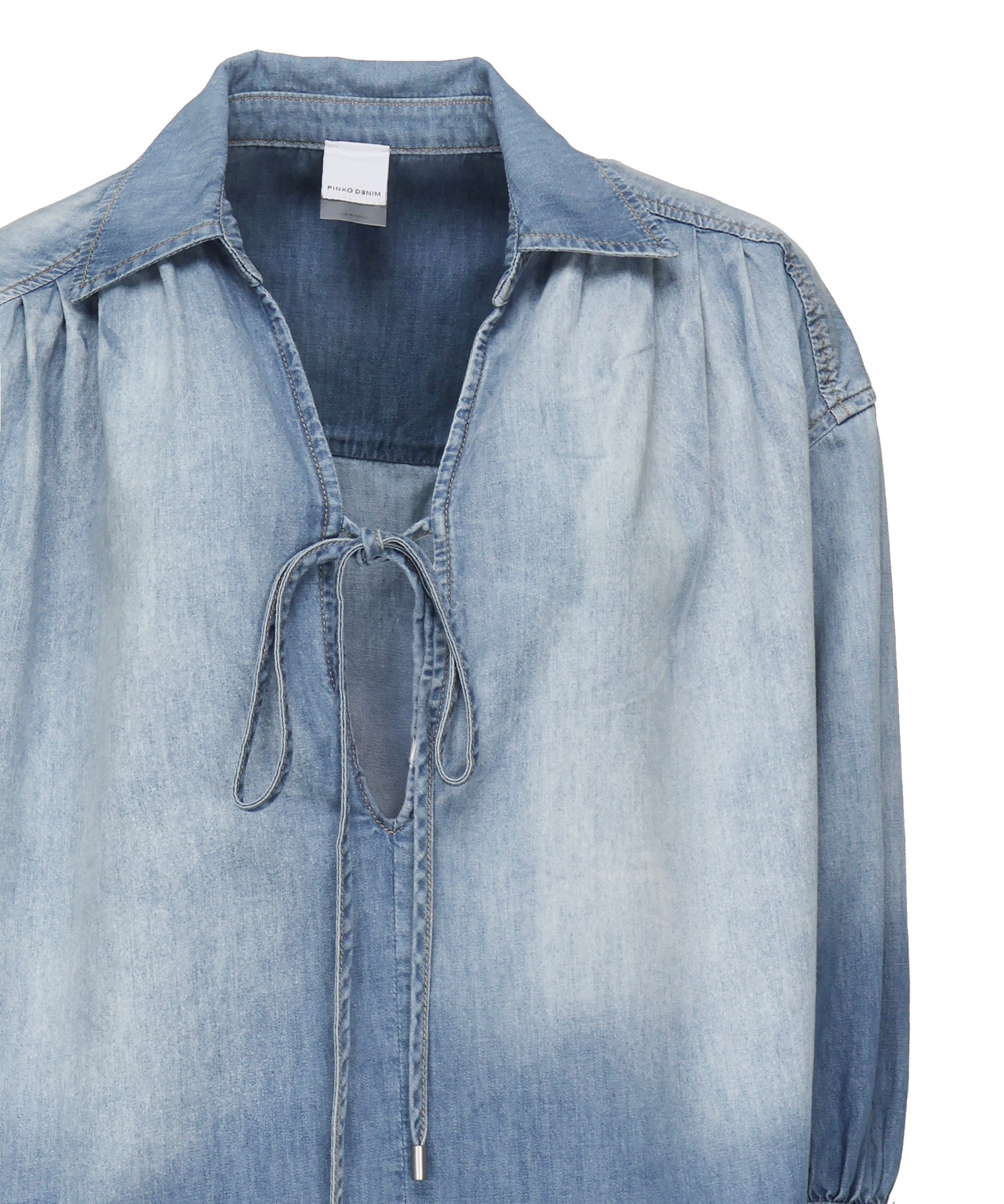 Blusa calahari in denim 104630 A2DTPJO PINKO 