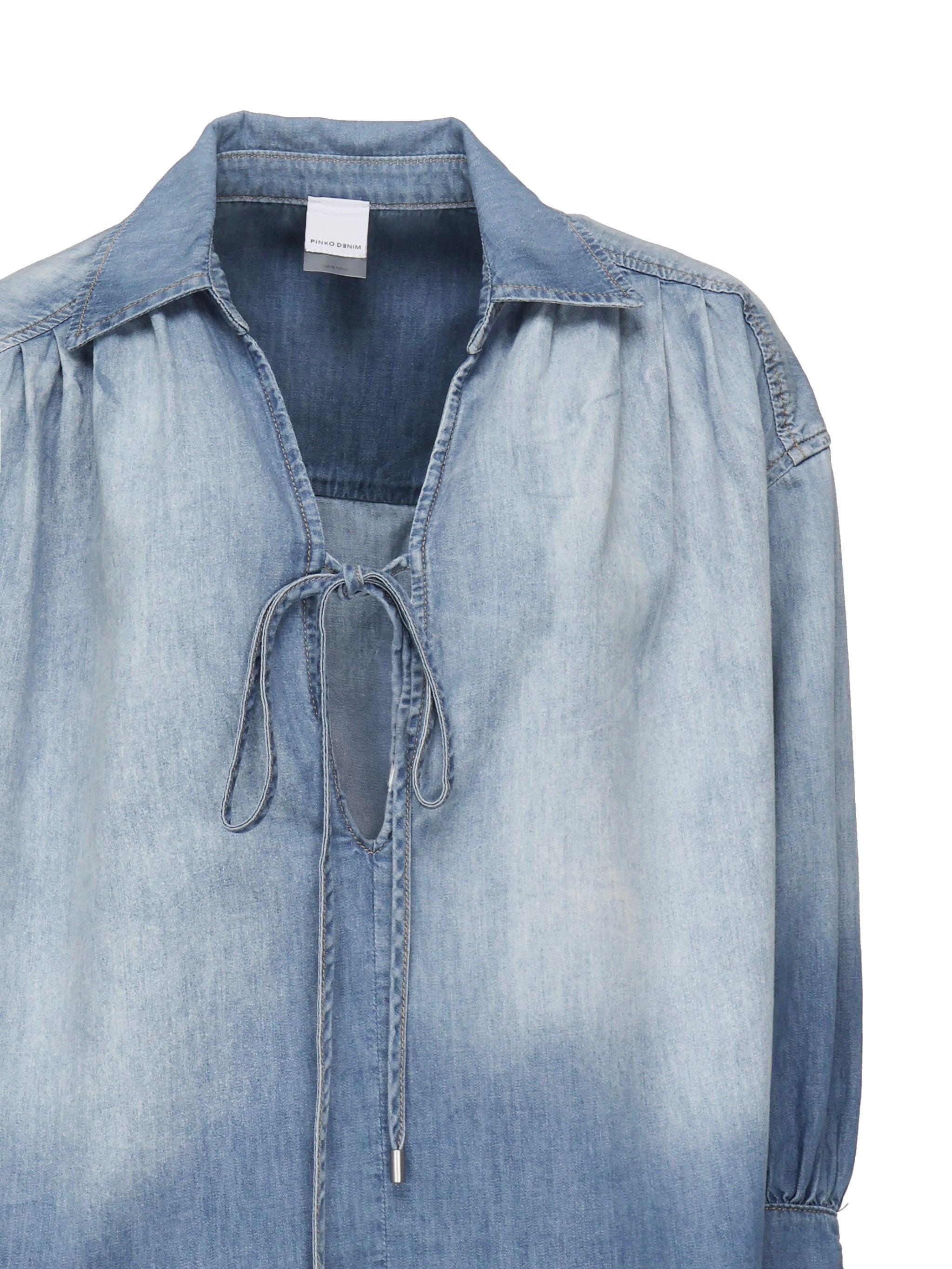 Blusa calahari in denim 104630 A2DTPJO PINKO 