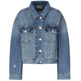 Giubbino jeans con taschini 104644 A2E1PJF PINKO 