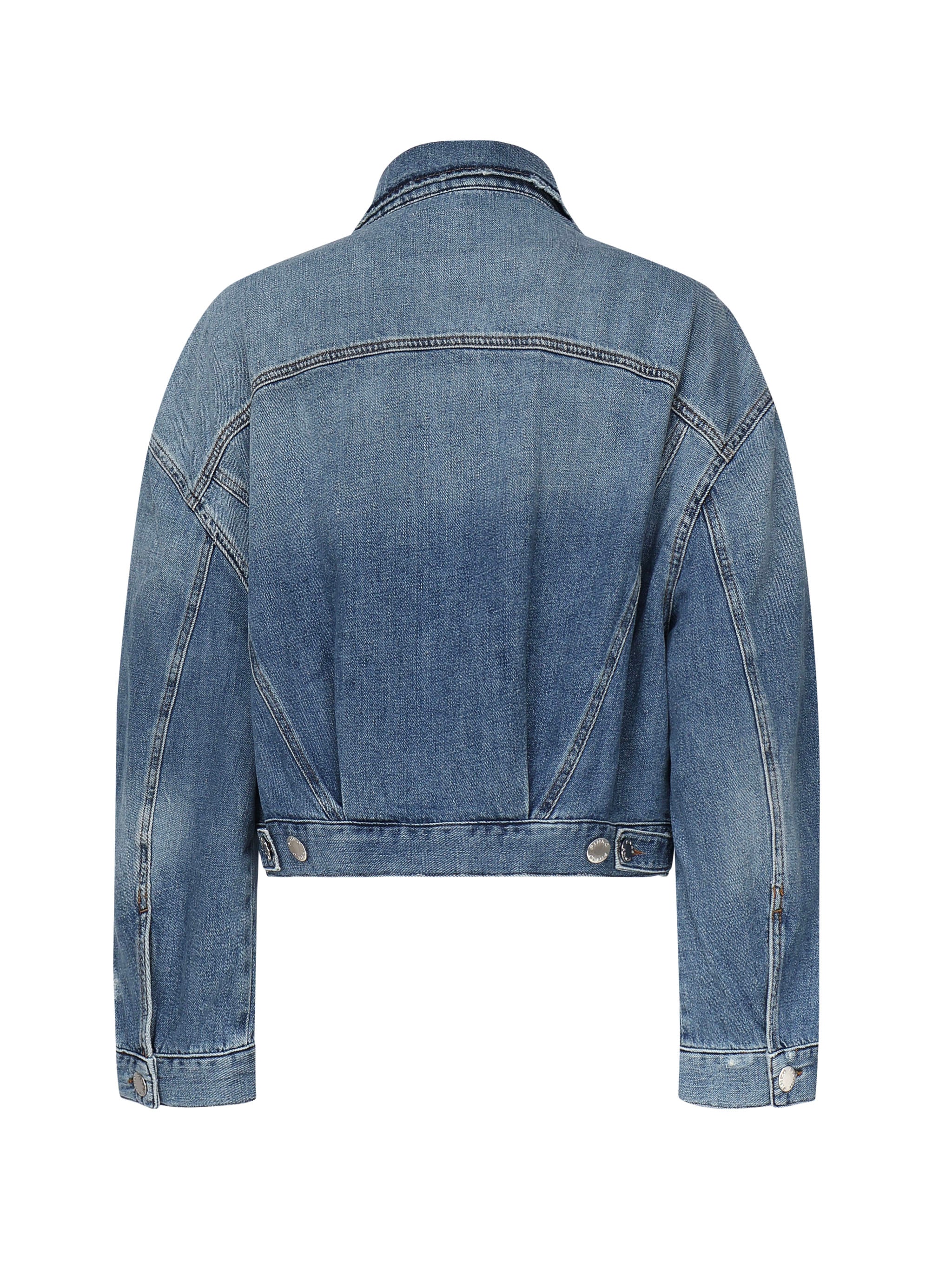 Giubbino jeans con taschini 104644 A2E1PJF PINKO 