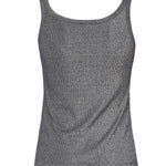 Top a canotta in maglia metallizzata con bottoni 104649 A2CQEI2 PINKO 