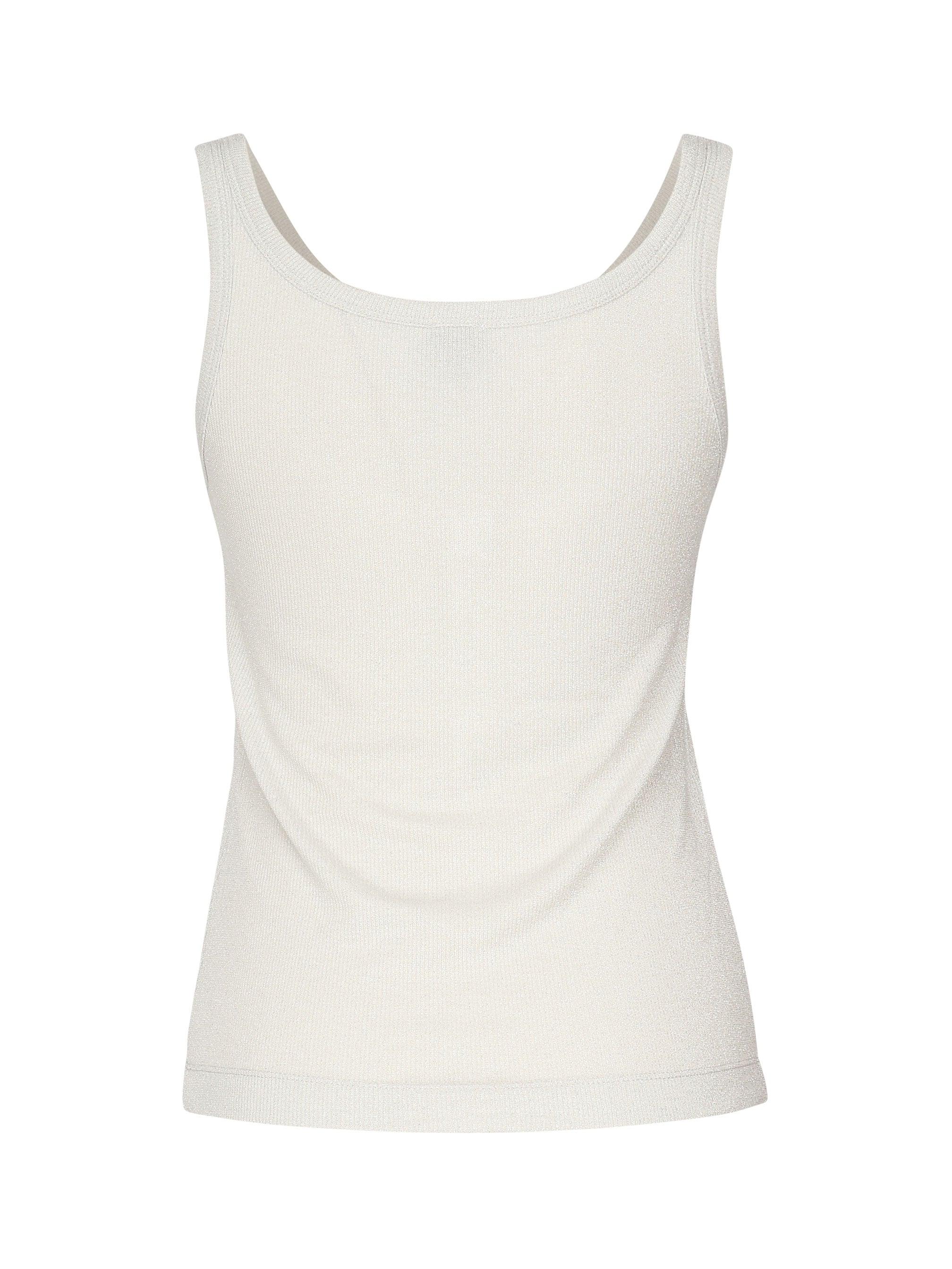 Top a canotta in maglia metallizzata con bottoni 104649 A2CQI17 PINKO 