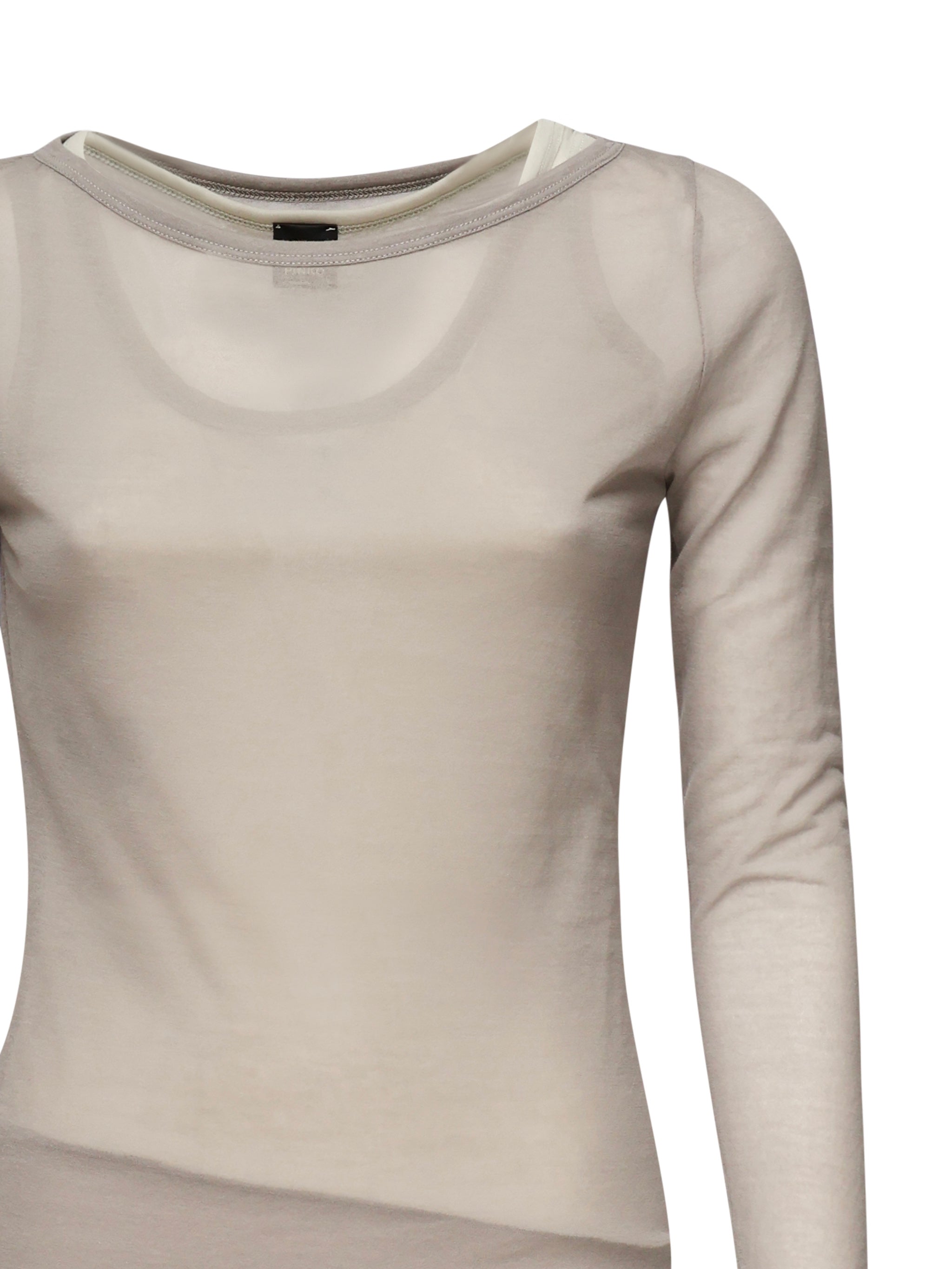 Maglia girocollo grigia 104653 A2CLIIA PINKO 