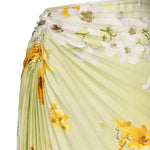 Gonna plissettata con stampa floreale 104678 A2F2VGB PINKO 