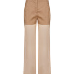 Pantaloni in lino e organza 104698 A2EEL31 PINKO 