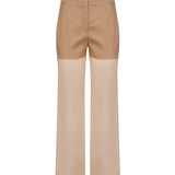 Pantaloni in lino e organza 104698 A2EEL31 PINKO 