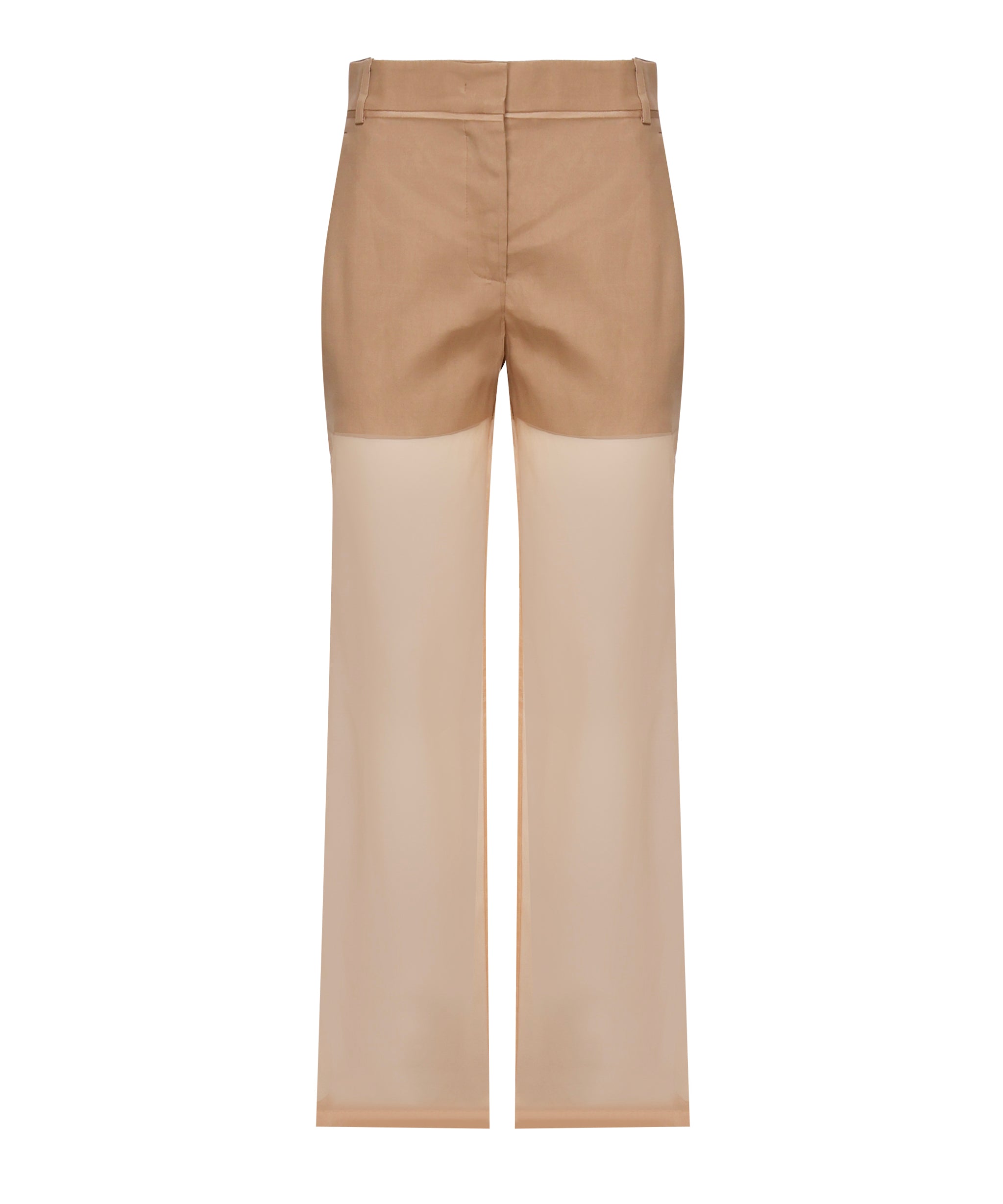 Pantaloni in lino e organza 104698 A2EEL31 PINKO 