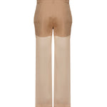 Pantaloni in lino e organza 104698 A2EEL31 PINKO 