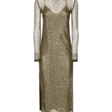 Abito midi rete paillettes 104709 A2EXX26 PINKO 