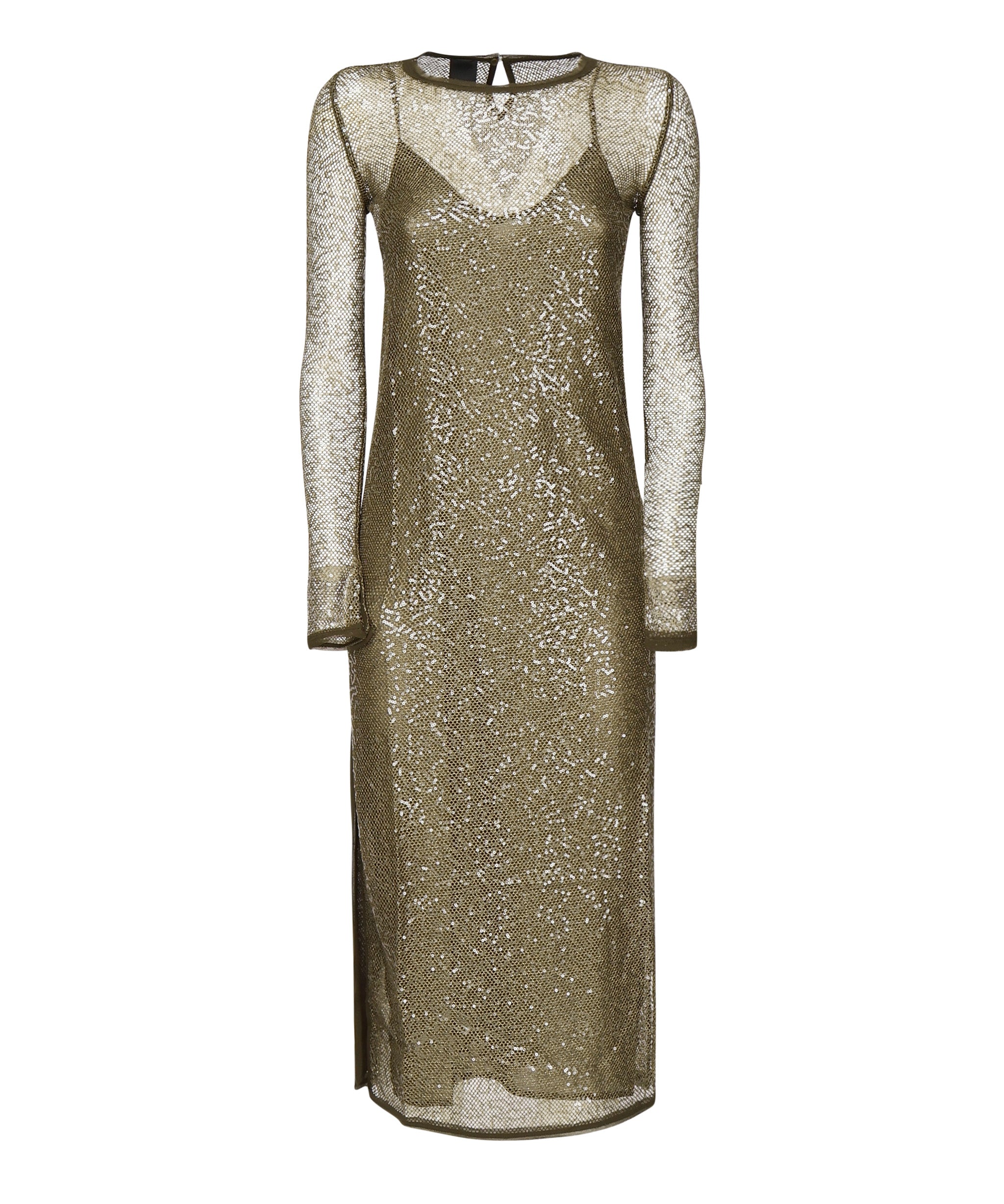 Abito midi rete paillettes 104709 A2EXX26 PINKO 