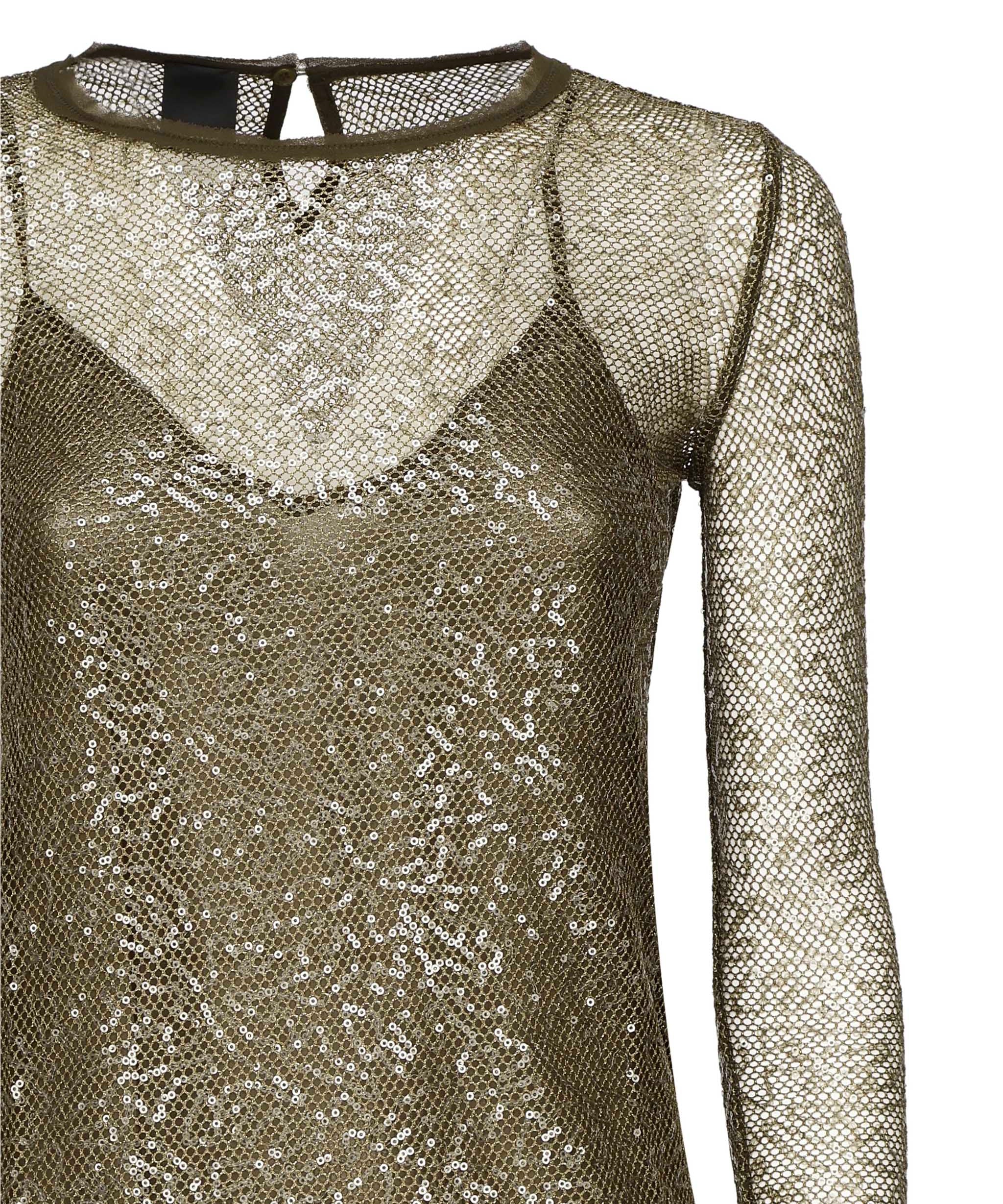 Abito midi rete paillettes 104709 A2EXX26 PINKO 
