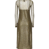 Abito midi rete paillettes 104709 A2EXX26 PINKO 