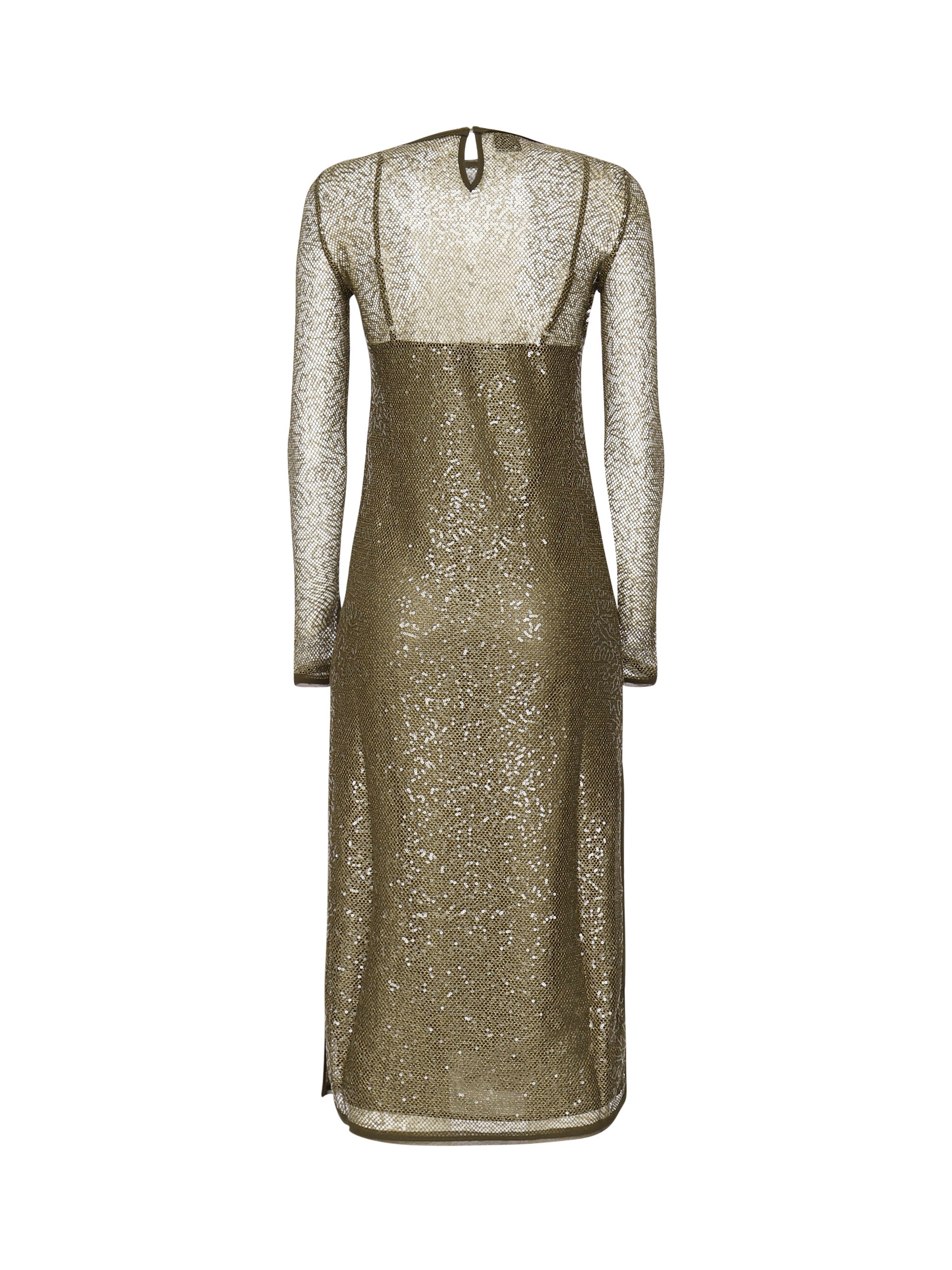 Abito midi rete paillettes 104709 A2EXX26 PINKO 