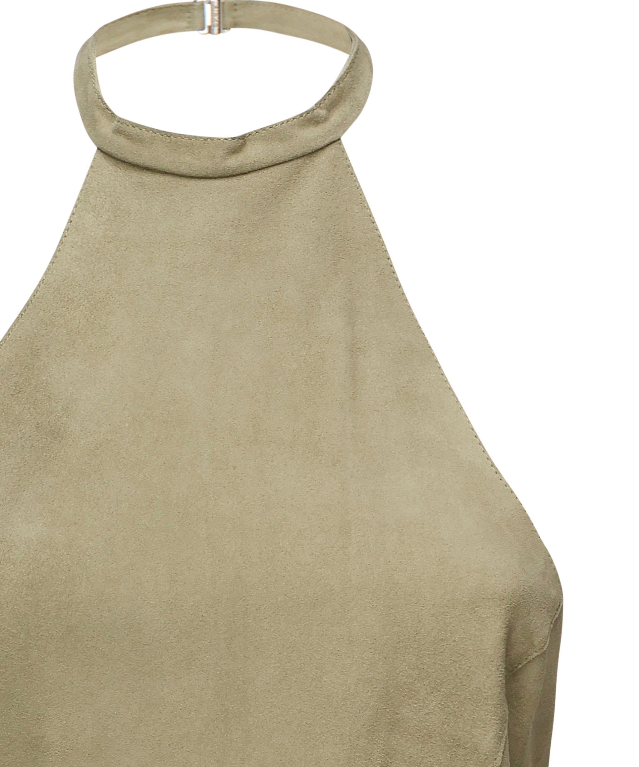 Top in suede con schiena scoperta 104724 A2EYXA3 PINKO 