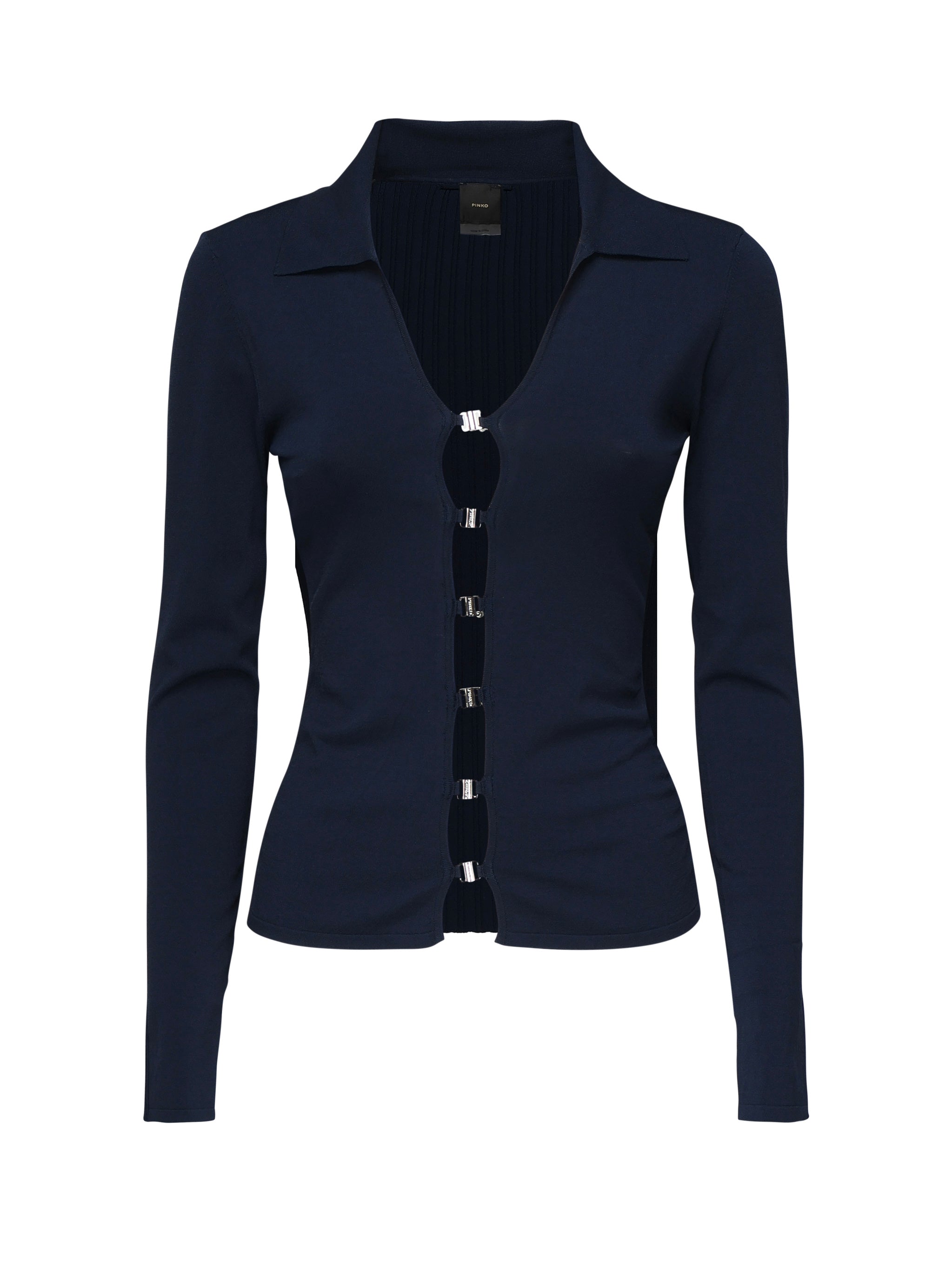 Maglia a maniche lunghe scollo ampio 104725 A2F0G82 PINKO 