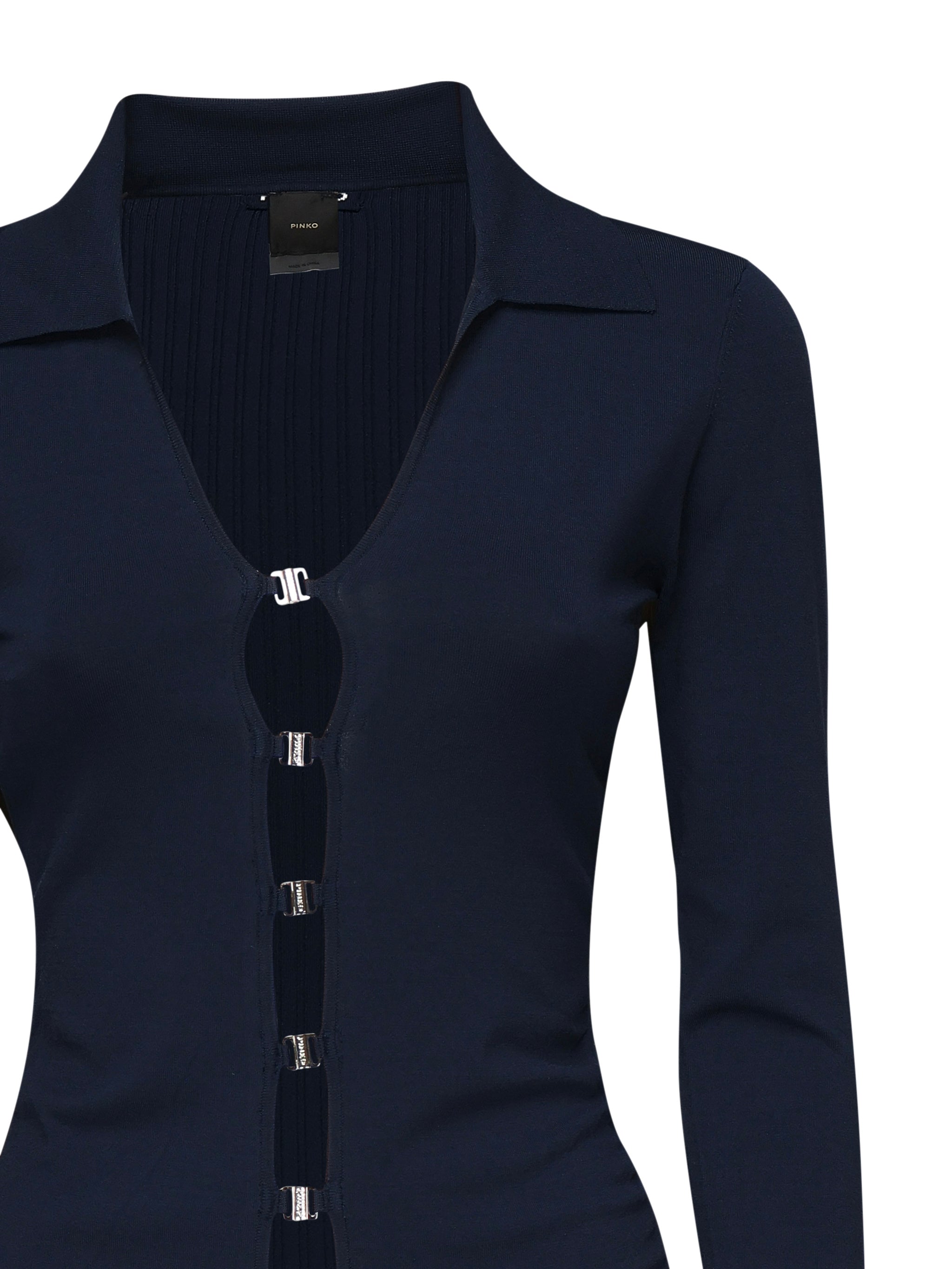 Maglia a maniche lunghe scollo ampio 104725 A2F0G82 PINKO 