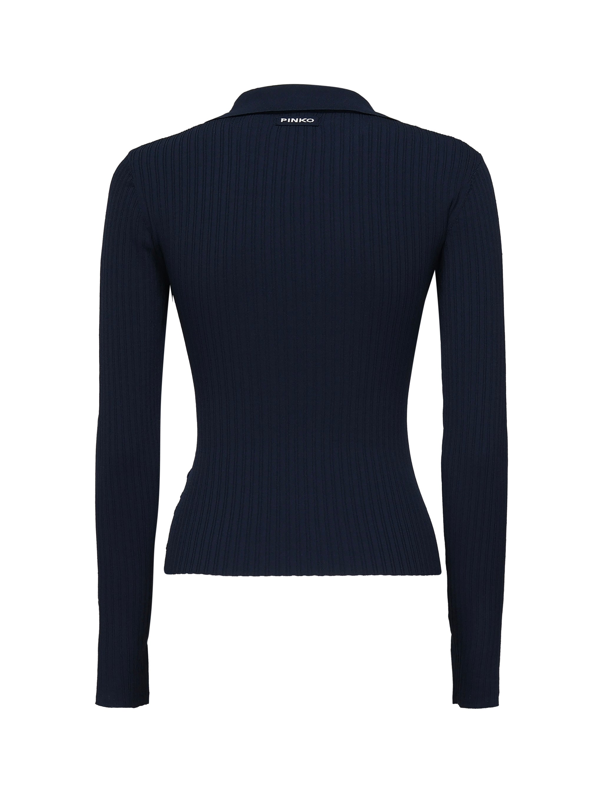 Maglia a maniche lunghe scollo ampio 104725 A2F0G82 PINKO 