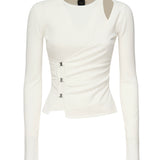 Maglia Lassen in viscosa 104727 A2F0Z09 PINKO 