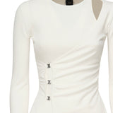 Maglia Lassen in viscosa 104727 A2F0Z09 PINKO 
