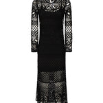 Abito lungo crochet traforato<BR/> 104731 A2FFZ99 PINKO 