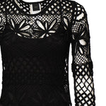 Abito lungo crochet traforato<BR/> 104731 A2FFZ99 PINKO 