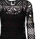 Abito lungo crochet traforato<BR/> 104731 A2FFZ99 PINKO 