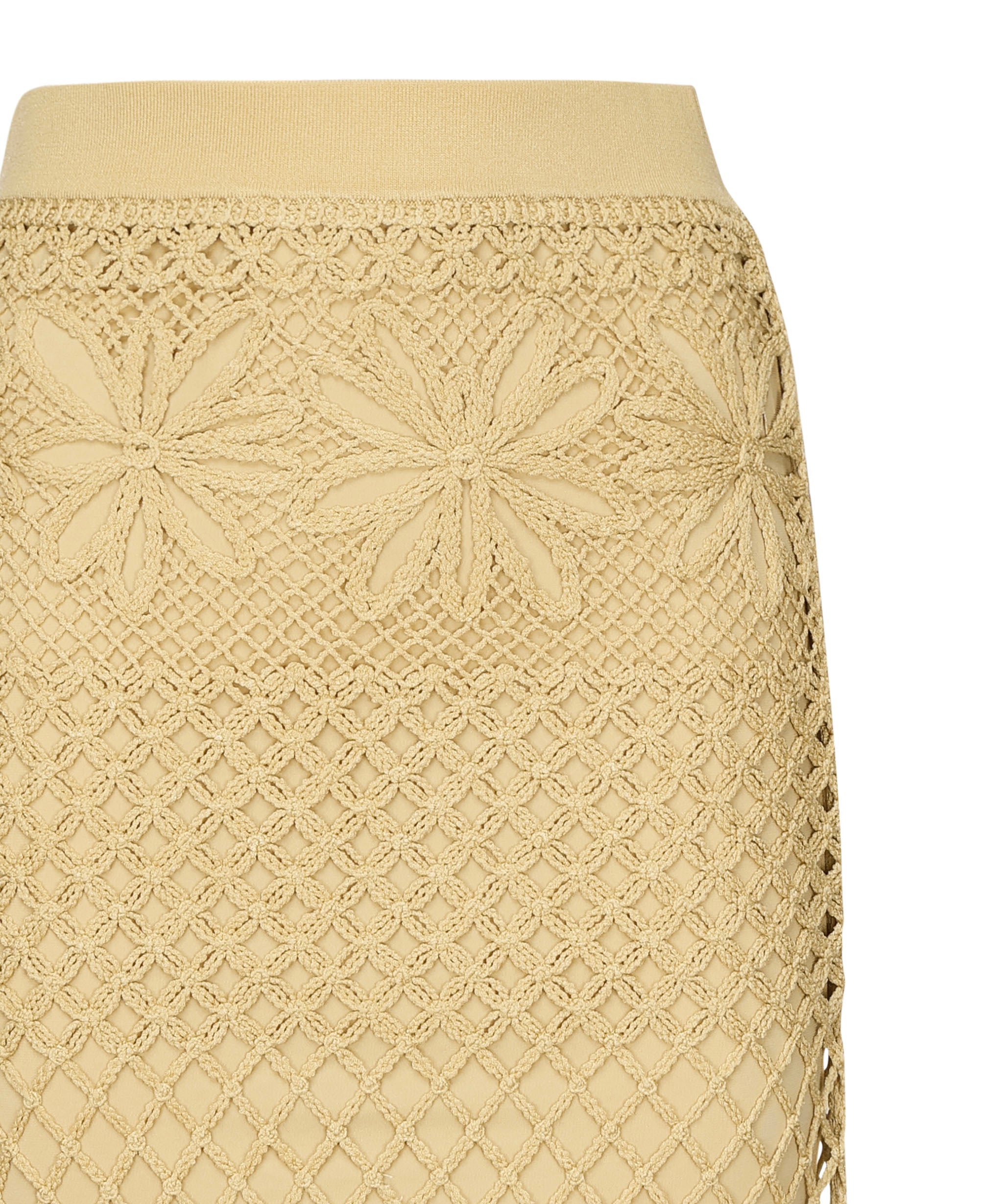 Gonna lunga effetto crochet fantasia 104732 A2FFC43 PINKO 