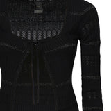 Polo maniche lunghe con riga metallizzata 104734 A2FCZ99 PINKO 